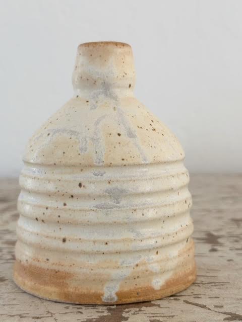 Michelle Hartney Striped Ceramic Candle Holder