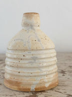 Michelle Hartney Striped Ceramic Candle Holder
