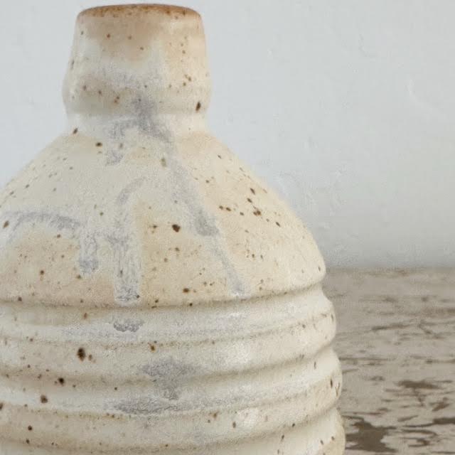 Michelle Hartney Striped Ceramic Candle Holder