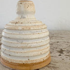 Michelle Hartney Striped Ceramic Candle Holder