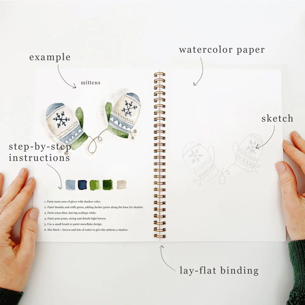 Winter Watercolor Notebook