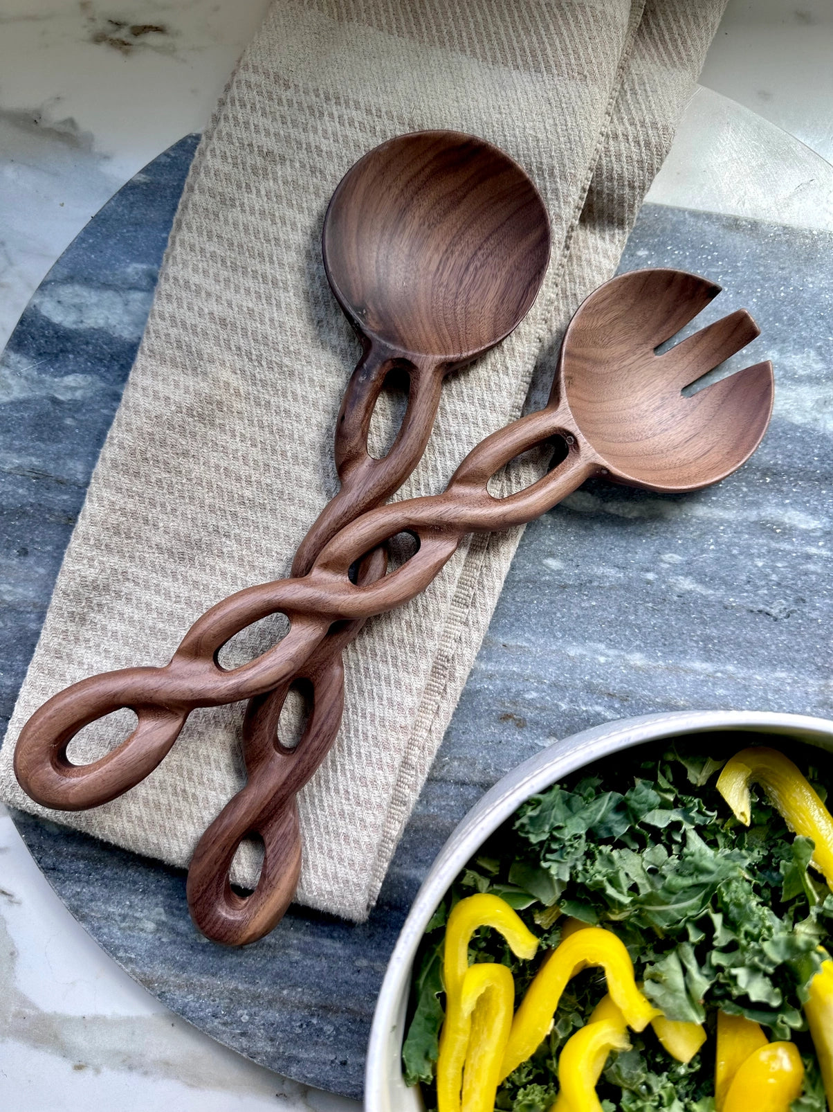 Walnut Salad Tongs