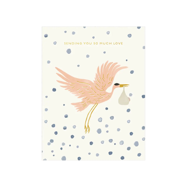 Stork Greeting Card