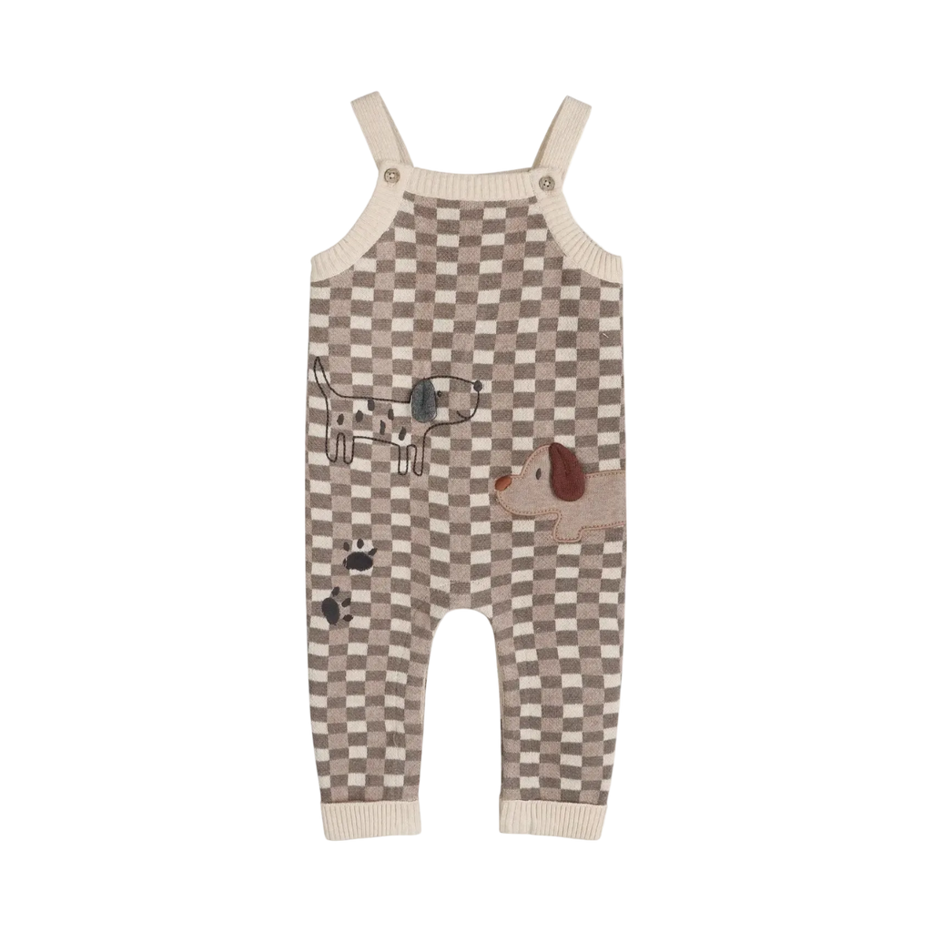 Check Knit Dog Overall