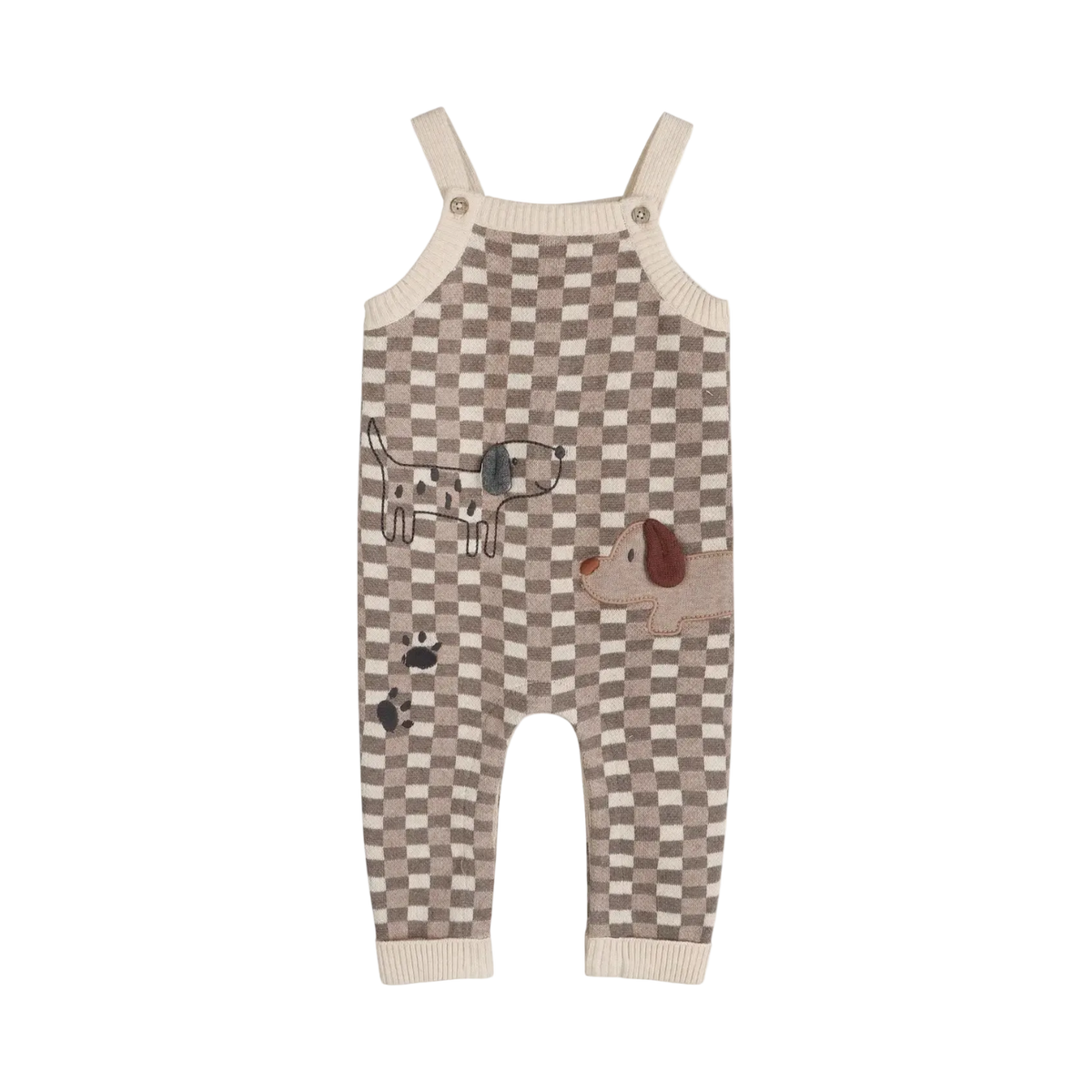 Check Knit Dog Overall