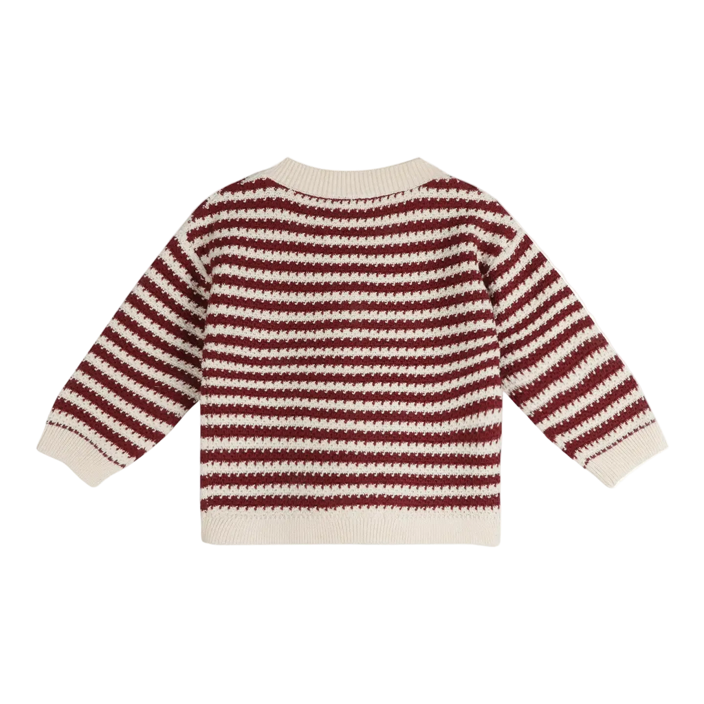 Knit Stripe Baby Cardigan