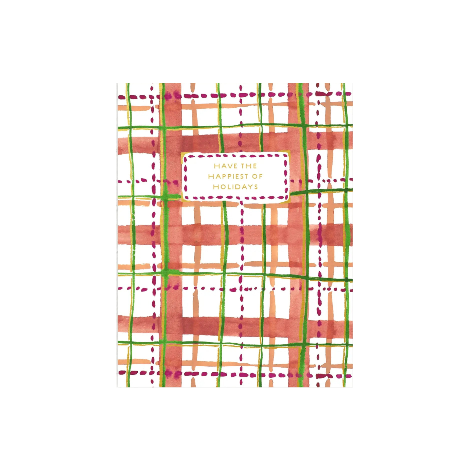 Holiday Plaid Card