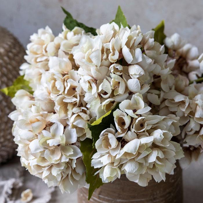 Faux Morning Mist Hydrangea Stem