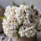 Faux Morning Mist Hydrangea Stem