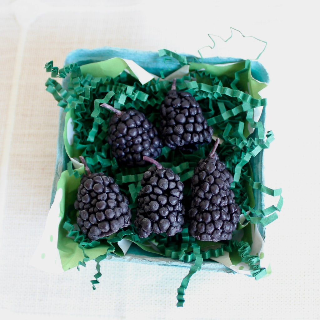 Blackberry Beeswax Birthday Candles