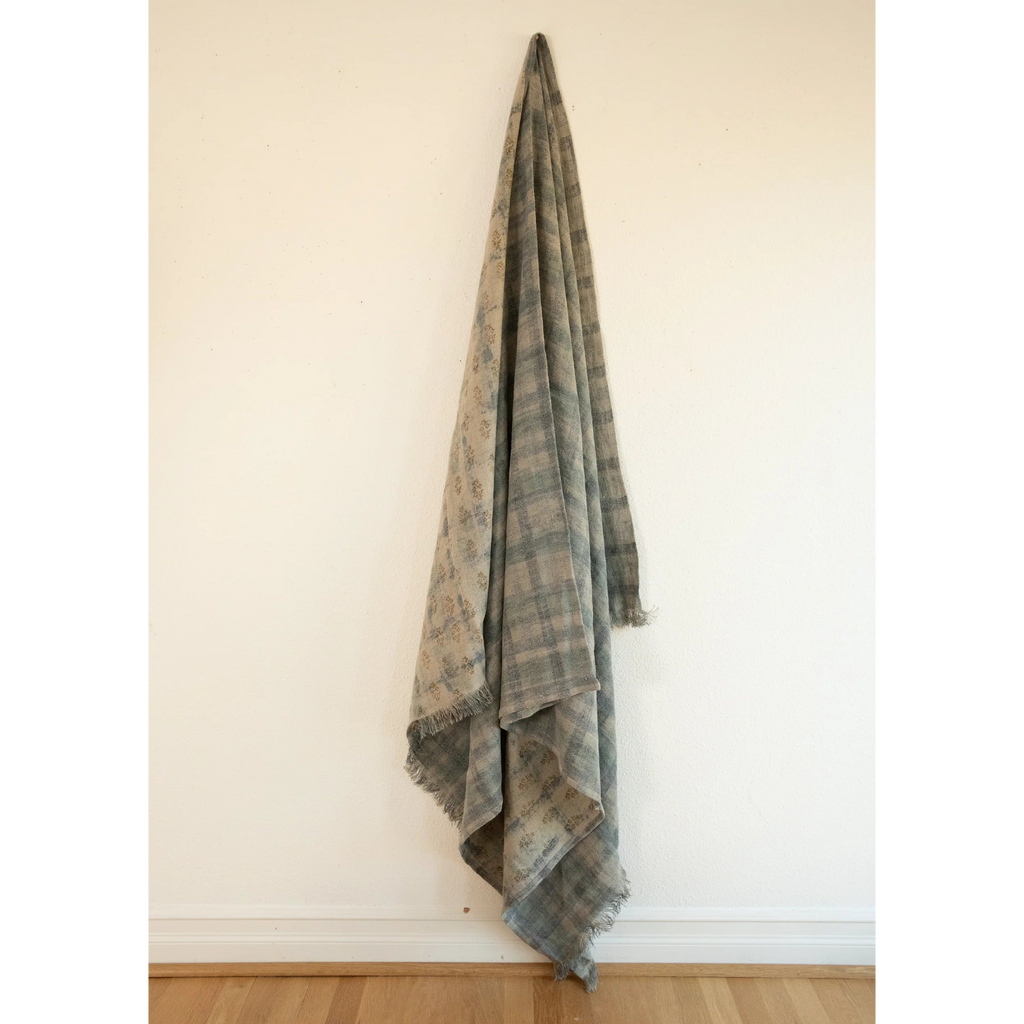 Over-Dyed Linen Throw