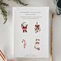 Classic Christmas Paintable Notecards