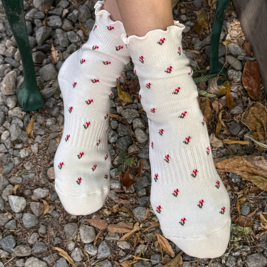 Le Bon Ruffle Crew Sock