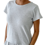 Le Bon Pointelle Baby Tee