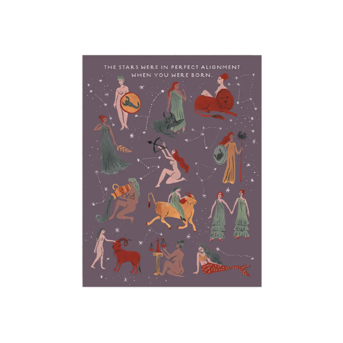 Astrological Ladies Birthday Card