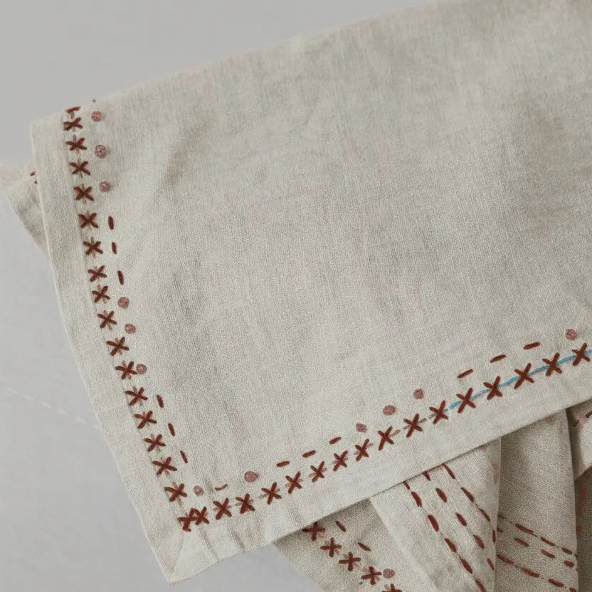 Linen Boho Napkin, Set of 2