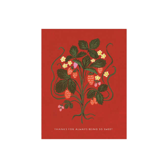 Sweet Strawberries Greeting Card