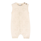 Hearts Pointelle Romper