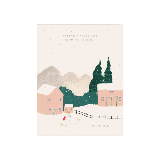 Snow Chickens Holiday Card