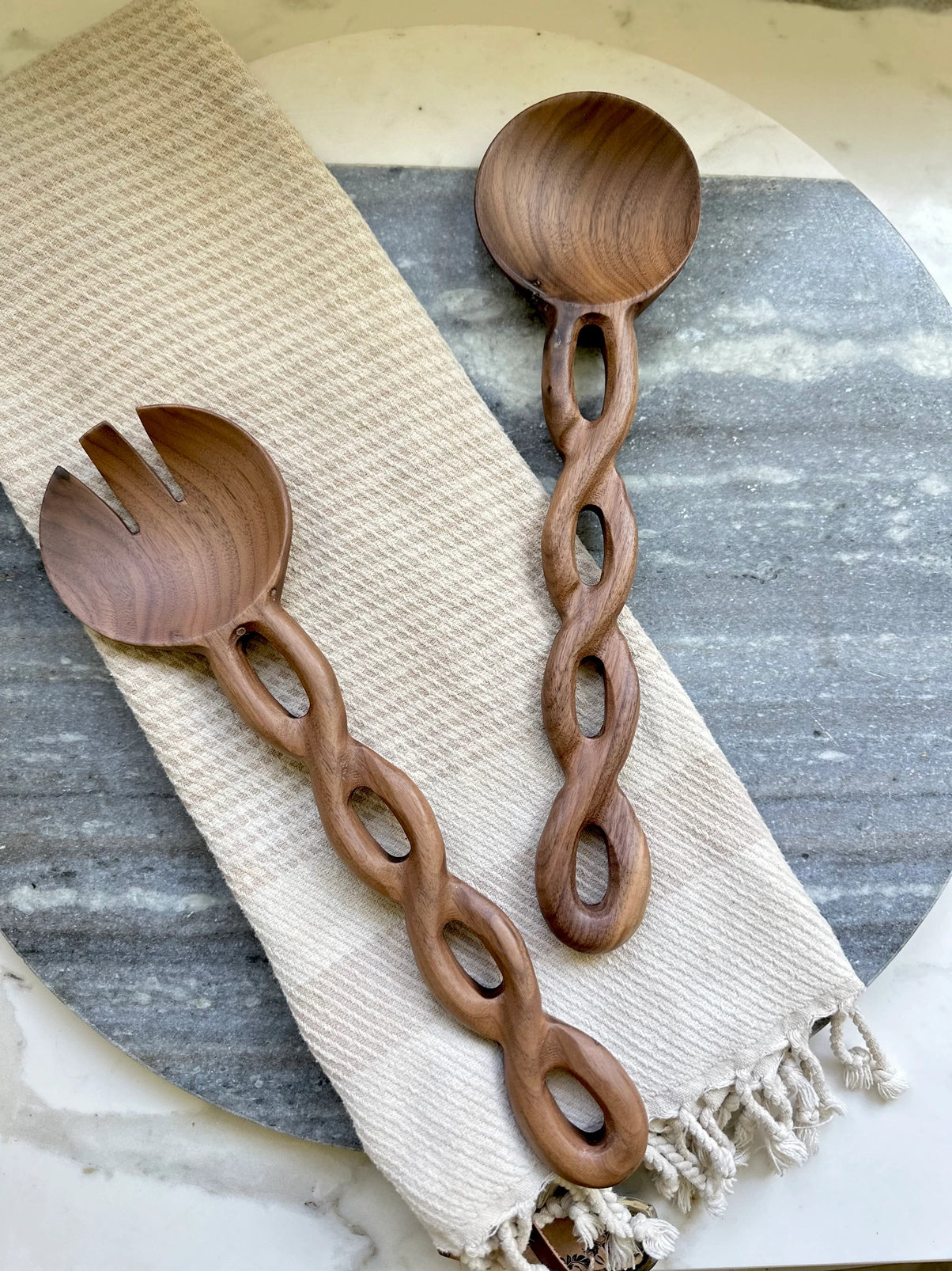 Walnut Salad Tongs