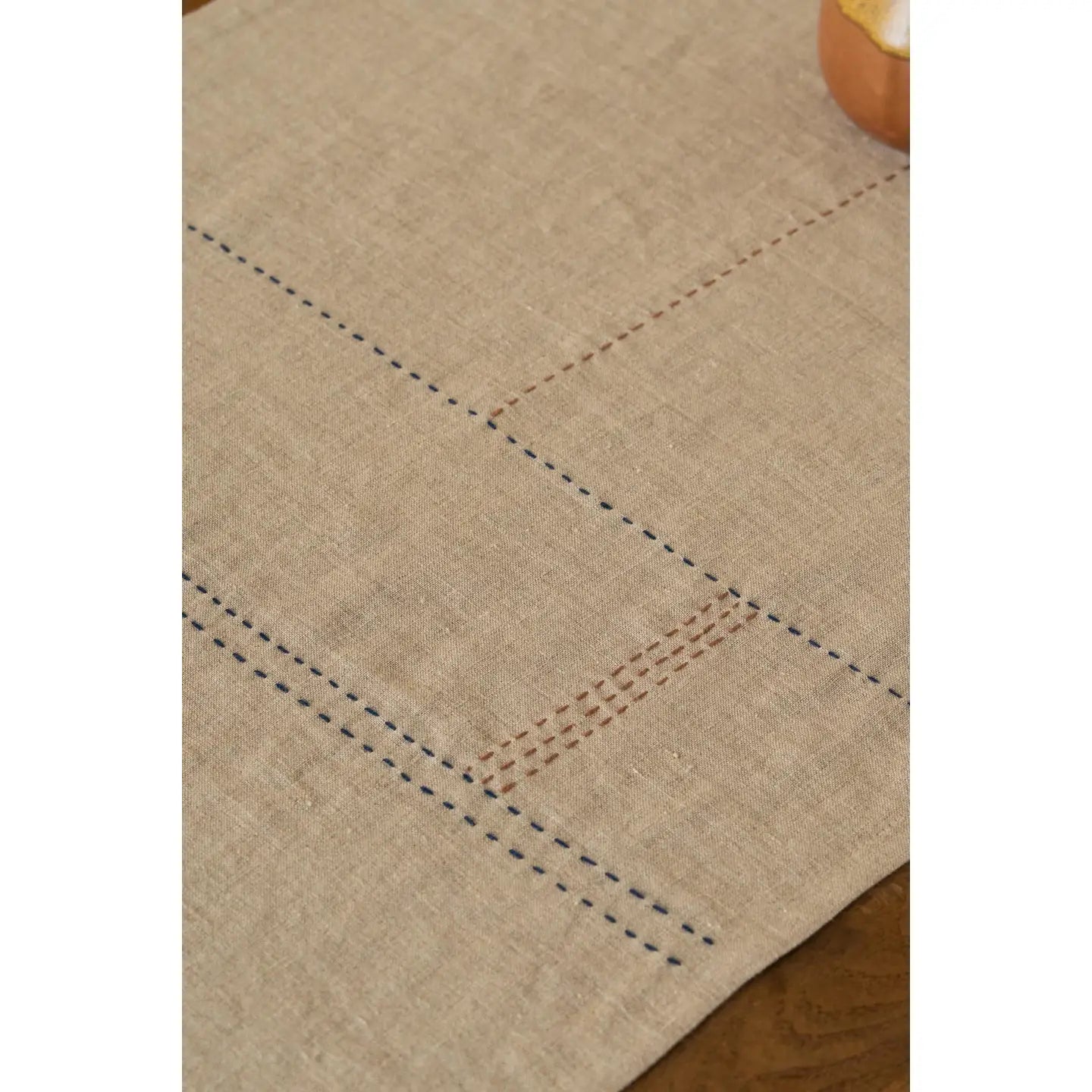 Linen Eucalyptus Table Runner