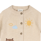 Embroidered Owl Cardigan