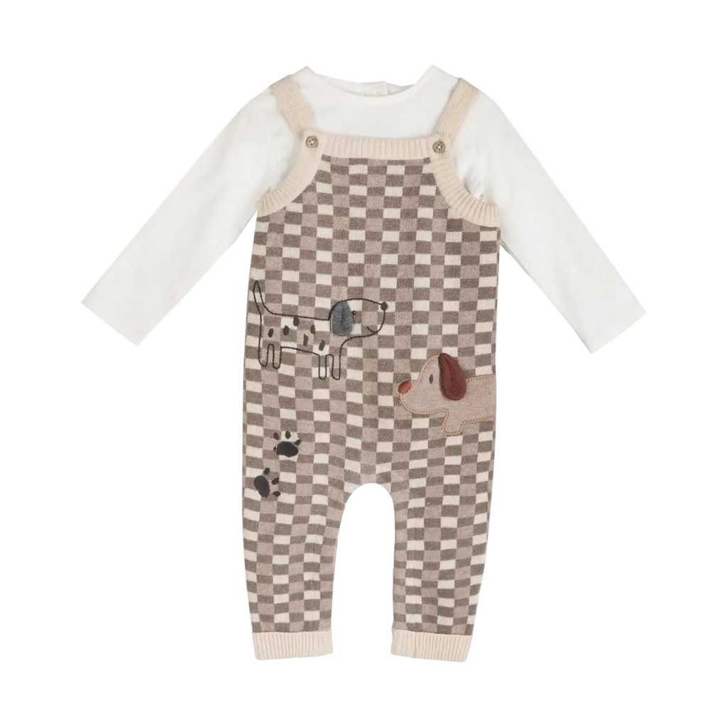 Check Knit Dog Overall