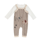 Check Knit Dog Overall