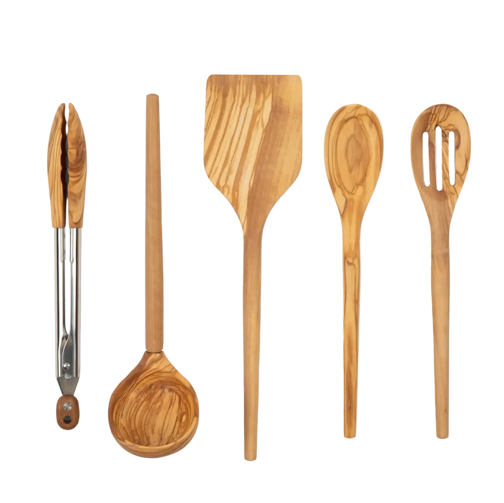Olive Wood Utensils Set