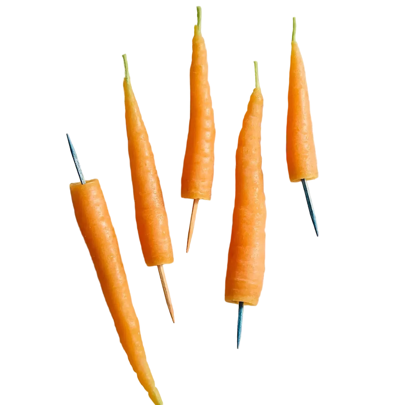 Carrot Beeswax Birthday Candles
