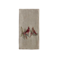 Christmas Cardinals Tea Towel