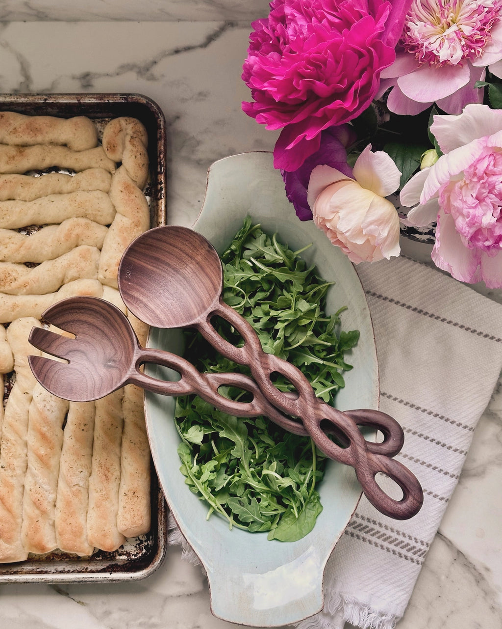 Walnut Salad Tongs