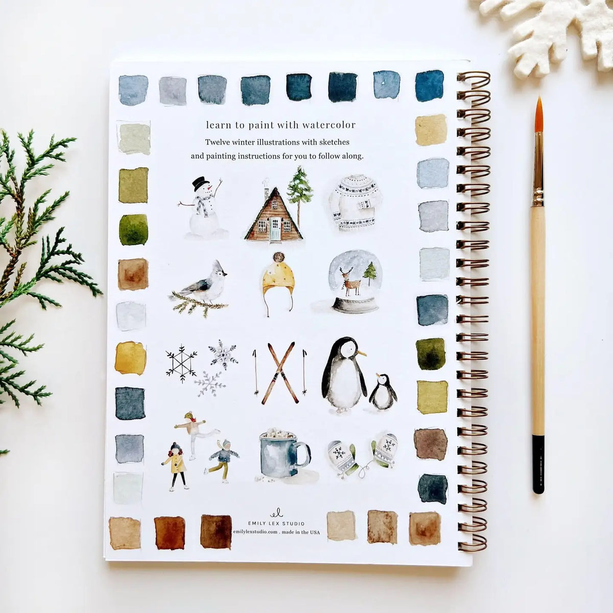 Winter Watercolor Notebook