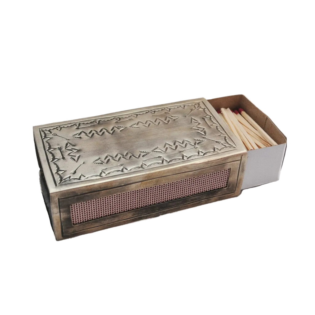 Stamped Silver Matchbox