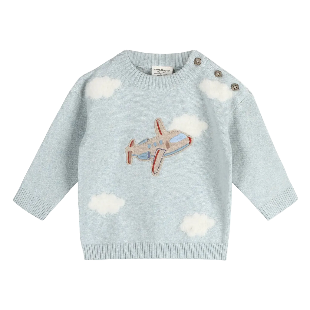 Airplane Knit Pullover Set