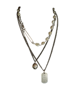 Pin Pearl Chain Necklace
