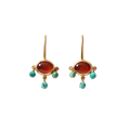 Della Carnelian Drop Earrings