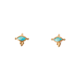 Della Turquoise  Stud Earrings
