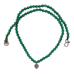 Moss Green Turquoise with Pave Diamond Necklace