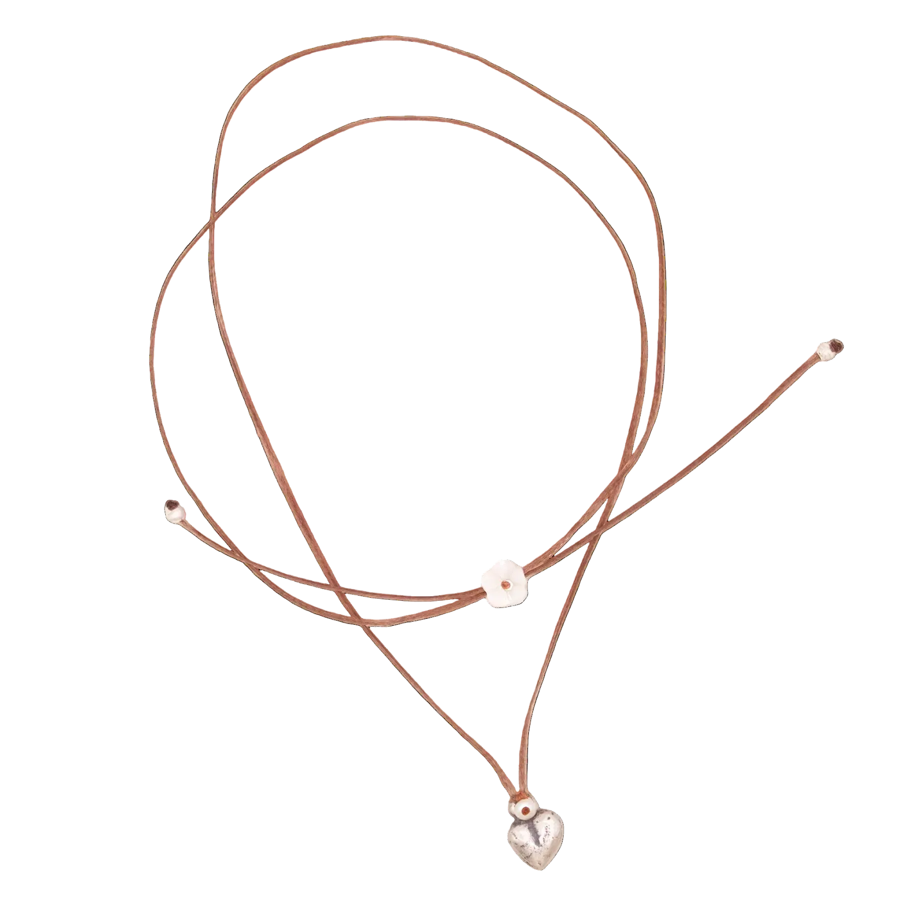 Silver Sweetheart Milagro Necklace