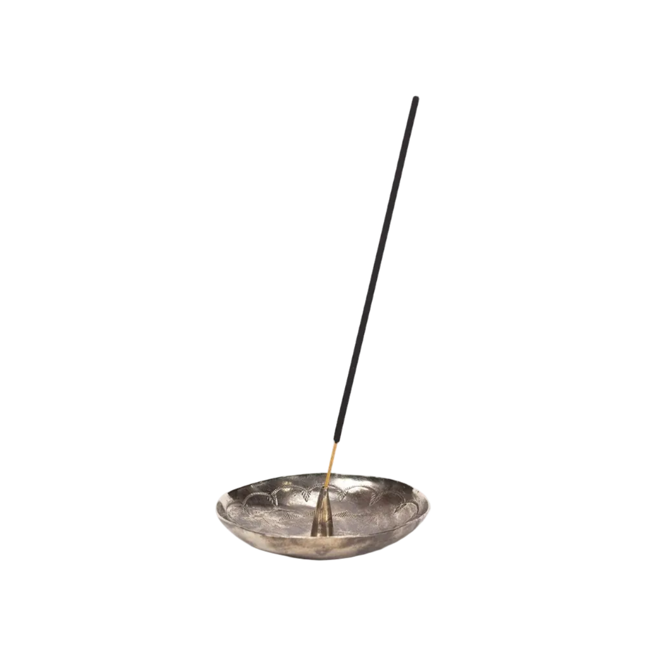 Stamped Silver Incense Holder
