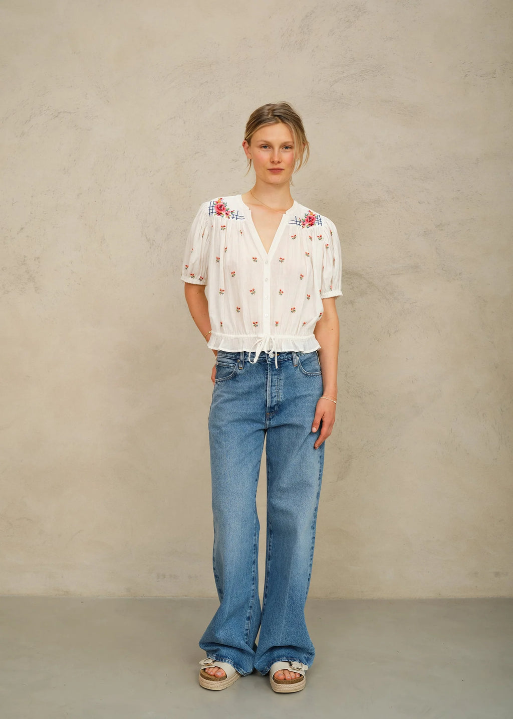 Harlie Embroidered Top