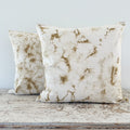 Shibori Golden Leaves Pillow