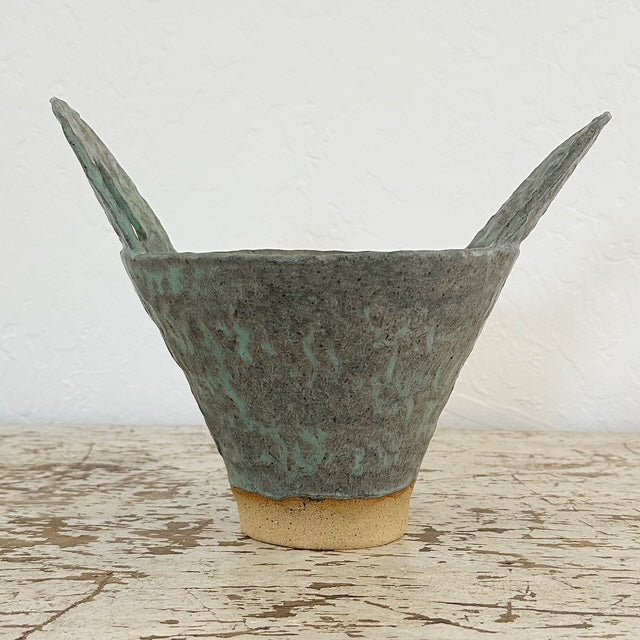 Agave Moon Green Patina Vase