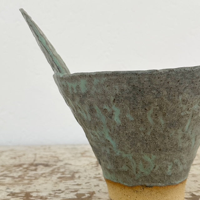 Agave Moon Green Patina Vase