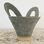 Agave Moon Green Patina Vase