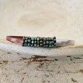 Pyrite and Afghan Turquoise Cuff