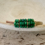 Emerland and Vermeil Cuff