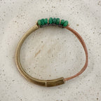 Emerland and Vermeil Cuff