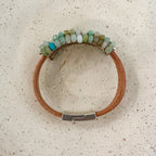 Peruvian Opal and Sterling Silver Cuff